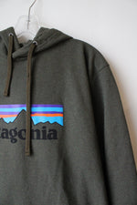 Patagonia Regular Fit Olive Green Hoodie | XL