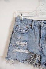 Levi's 501 Distressed Jean Shorts | 27/4