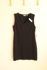 NEW New York and Company Black Tank Dress with V-neck and Pockets | L