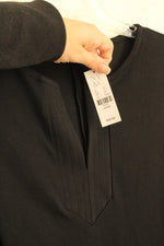 NEW New York and Company Black Tank Dress with V-neck and Pockets | L