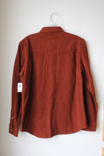 NEW Old Navy Soft Orange Button Down Shirt | S