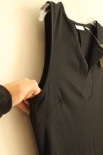 NEW New York and Company Black Tank Dress with V-neck and Pockets | L