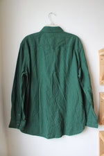 NEW Tommy Hilfiger Green Speckled Button Down Shirt | XL