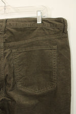 Old Navy Olive Green High Rise OG Straight Corduroy Pants | 16