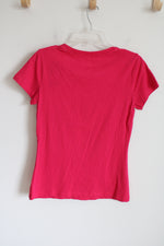 Bass Hot Pink Beaded Tee | M