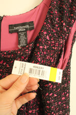 R&M Richards Petite Pink and Black Lace Flare Dress | 14P