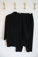 Vintage Emily Black Pinstripe Blazer & Pants Set | 14P