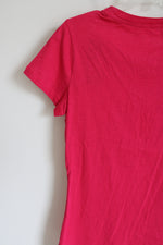 Bass Hot Pink Beaded Tee | M