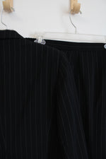 Vintage Emily Black Pinstripe Blazer & Pants Set | 14P