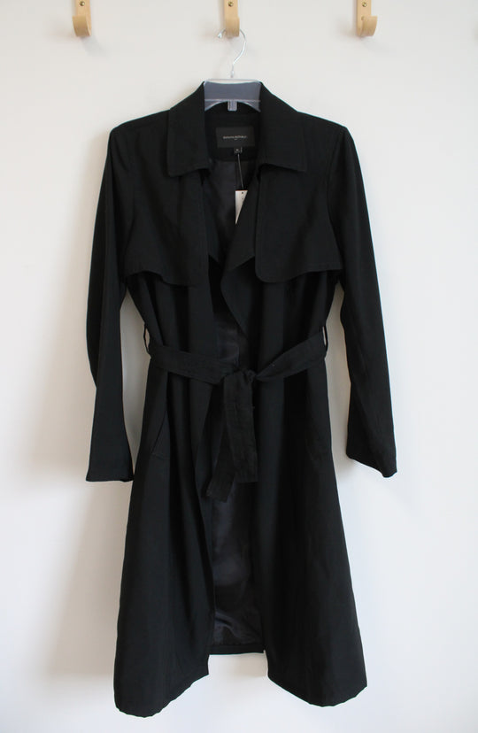 NEW Banana Republic Black Belted Trench Coat | M
