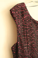 R&M Richards Petite Pink and Black Lace Flare Dress | 14P