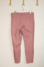 Buffalo David Bitton Pink Havana High Rise Soft Stretch Ankle Skinny Jeans | 12/32