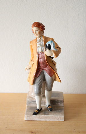 Vintage Porcelain Victorian Man Figurine