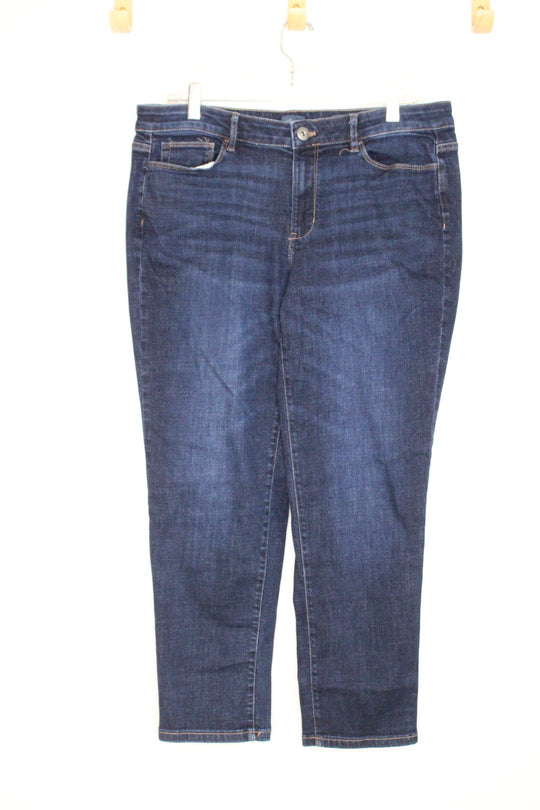 J. Jill Denim Boyfriend Straight Leg Ankle Jean | 14P