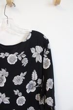 NEW J.Jill Black & White Floral Dress | XL Petite
