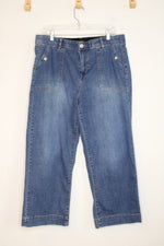 Curve Appeal Comfort Waist High Rise Wide Leg Jeans | 14/32