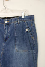 Curve Appeal Comfort Waist High Rise Wide Leg Jeans | 14/32
