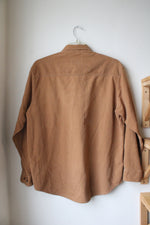 Woolrich Brown Corduroy Button Down Shirt | XL