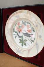 Royal Worcester John James Audubon Birds Of America Swainson's Warbler & Florida Jay Porcelain Plate Set