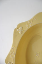 Temptations By Tara Bee-lieve 3 Quart Yellow Oval Serving Dish