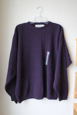 NEW Bill Blass Purple Cotton Sweater | XXL