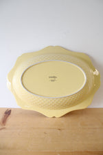 Temptations By Tara Bee-lieve 3 Quart Yellow Oval Serving Dish