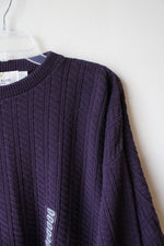NEW Bill Blass Purple Cotton Sweater | XXL