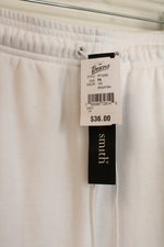 NEW Hasting & Smith White Drawstrings Sweatpants | S Petite