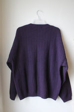 NEW Bill Blass Purple Cotton Sweater | XXL