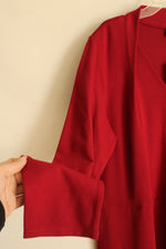 NEW J. Jill Dark Red LS Stretch Dress with Pockets | L-T
