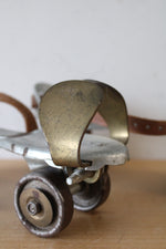 Vintage Flying Ace Bear Cat De Luxe Metal Roller Skates