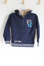 NEW Roebuck & Co. Navy Blue Sherpa Lined Hoodie | 8