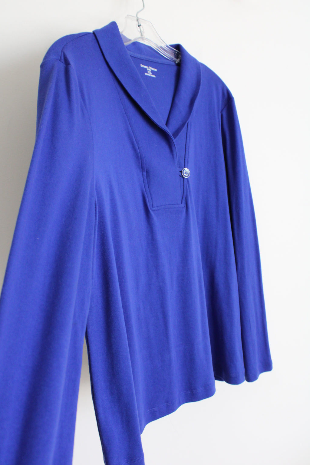 NEW Studio Works Deep Watre Blue Long Sleeved Shirt | XL Petite