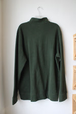 Lands' End Green 1/4 Zip Sweatshirt | XL Tall