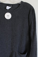 NEW Moonlight Y&S Fashion Design Gray Textured Top