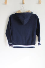 NEW Roebuck & Co. Navy Blue Sherpa Lined Hoodie | 8