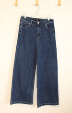 Denim By Laura Wide Leg Dark Wash Jeans | 13/31