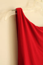 Ralph Lauren Red Sleeveless Maxi Dress with Side Rouching | 10