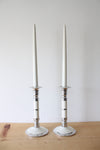 Chrome Buta Flame Candle Holder | Set Of 2