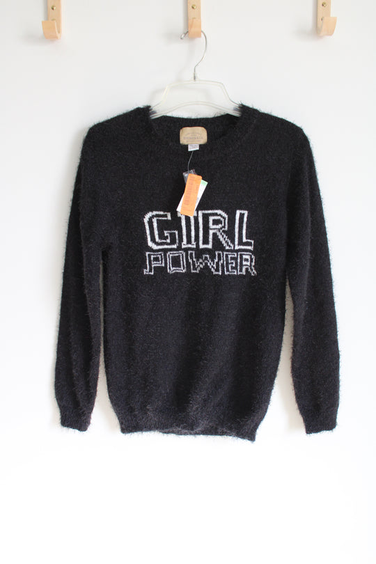 NEW Roebuck & Co. Girl Power Black Sweater