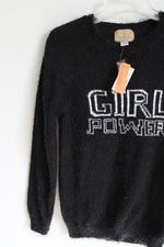NEW Roebuck & Co. Girl Power Black Sweater