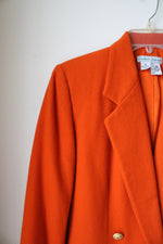 Stephanie Andrews Vintage Wool Orange Blazer | 10
