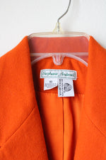 Stephanie Andrews Vintage Wool Orange Blazer | 10