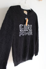 NEW Roebuck & Co. Girl Power Black Sweater