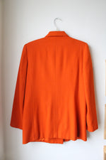 Stephanie Andrews Vintage Wool Orange Blazer | 10