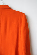 Stephanie Andrews Vintage Wool Orange Blazer | 10