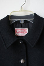 Pendleton Vintage Black Wool Cropped Jacket | M Petite