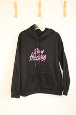 Shein Stay Humble Black Hoodie Sweatshirt | M