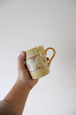 Temptations By Tara Old World Yellow Taco Holder Tray & Mug Set