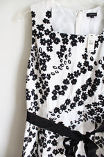 NEW Talbots Black White Floral Dress | 8